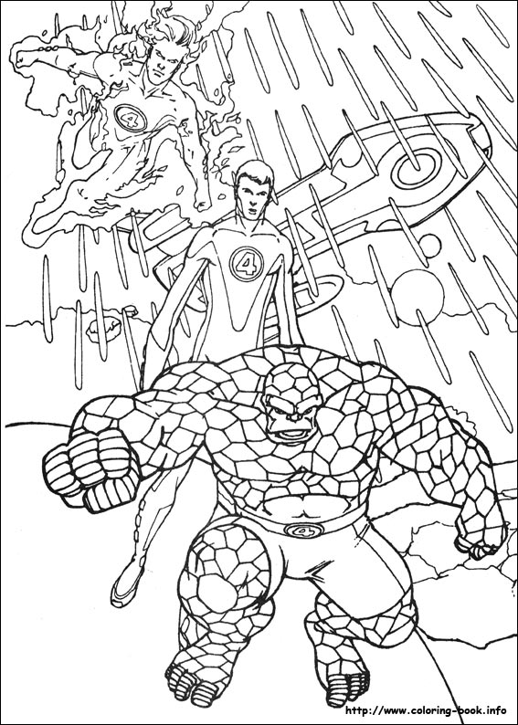 Fantastic Four coloring picture